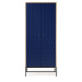 Tmavě modrá šatní skříň 80x190 cm Lia - Woodman