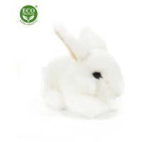 RAPPA Plyšový králík bílý 16 cm ECO-FRIENDLY
