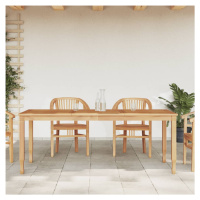 vidaXL Zahradní jídelní stůl 200 x 90 x 75 cm masivní teak