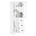 vidaXL Skříň highboard bílá 69,5 x 34 x 180 cm kompozitní dřevo