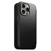 Nomad Modern Leather Folio, black - iPhone 15 Pro Max (NM01632085) Černá