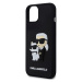 Zadní kryt Karl Lagerfeld 3D Rubber Karl and Choupette pro Apple iPhone 14, black