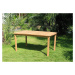 DEOKORK Zahradní pevný stůl obdelník HARMONY 150x90 cm (teak)