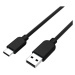 Kabel WG USB-C na USB, 2m, 60W, opletený, černá