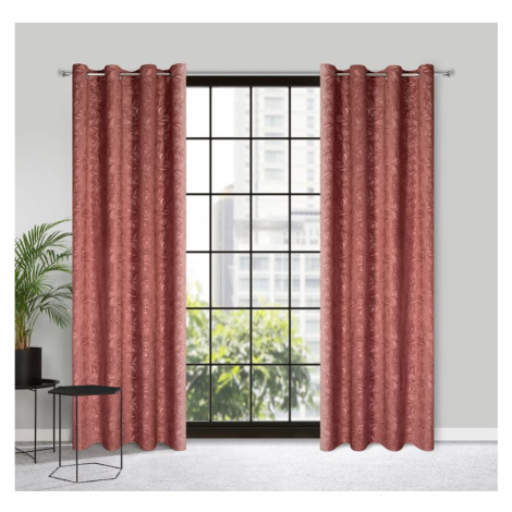 ArtFir Zatemňovací závěs OCTAVIA K | tmavě růžová 140 x 250 cm