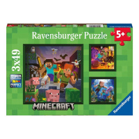 RAVENSBURGER - Minecraft Biomes 3x49 dílků