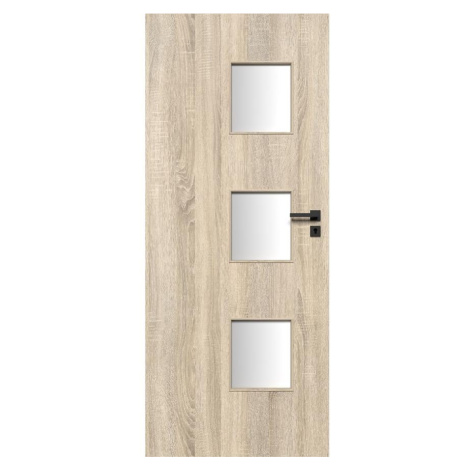 Interiérové dveře Trio 3*3 60L dub sonoma BAUMAX