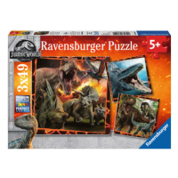 Ravensburger: Puzzle 3x49 dílků. - Jurský Svět