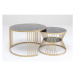 KARE Design Konferenční stolek Rome (set 2 kusů)