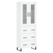 vidaXL Skříň highboard lesklá bílá 69,5 x 34 x 180 cm kompozitní dřevo