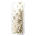 Guess GUHCP13SLGPEGO hard silikonové pouzdro iPhone 13 Mini 5.4" gold Peony Liquid Glitter