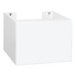 Krajcar PKQ Push koupelnová skříňka 50 x 37 x 49 cm otevírání levé bílá PKQ4.50