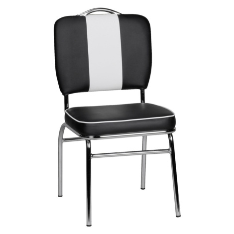 Retro Židle Elivis Černá/bílá Möbelix