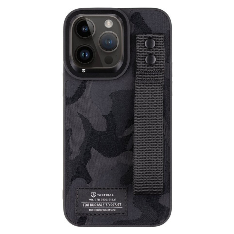 Tactical Camo Troop Drag Strap Kryt pro Apple iPhone 14 Pro Max černý