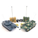 Tank RC 2ks 33cm+dobíjecí pack tanková bitva se zvukem se světlem