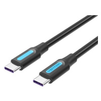 Vention Type-C (USB-C) 2.0 Male to USB-C Male 100W / 5A Cable 0.5m Black PVC Type