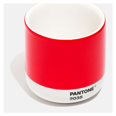 Červený keramický termo hrnek Pantone Cortado, 175 ml