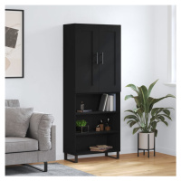 vidaXL Skříň highboard černá 69,5 x 34 x 180 cm kompozitní dřevo