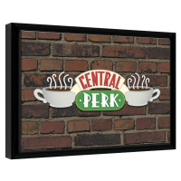 Obraz na zeď - Přátelé - Central Perk Brick, 44.5 × 34.3 cm