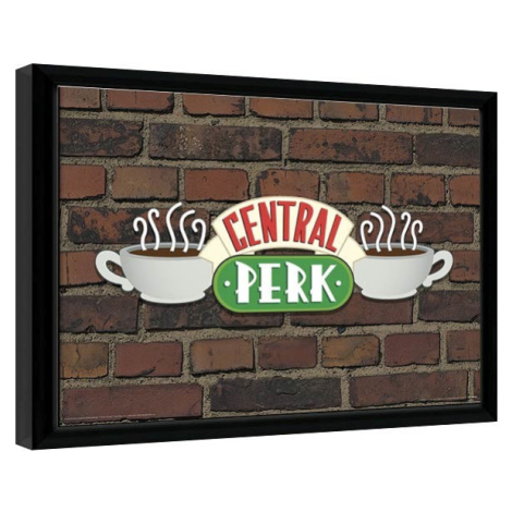 Obraz na zeď - Přátelé - Central Perk Brick, 40 × 30 cm Pyramid