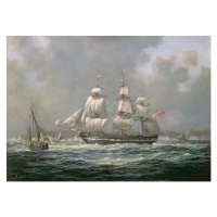 Richard Willis - Obrazová reprodukce East Indiaman H.C.S. Thomas Coutts off the Needles, Isle of