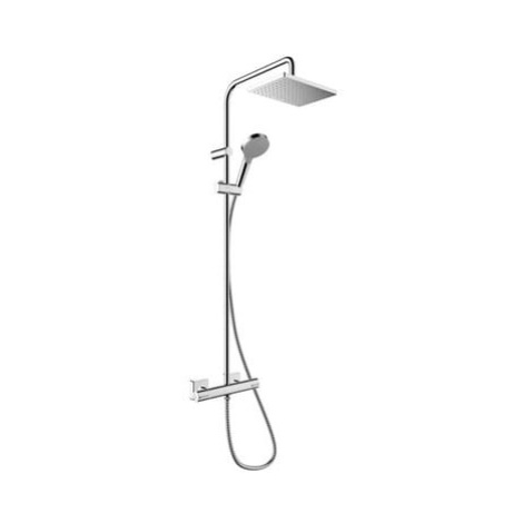 Hansgrohe Vernis Shape sprchový systém na stěnu s termostatickou baterií chrom 26 097 000