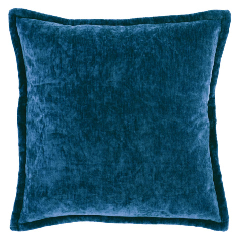 Sametový dekorační polštářek VIOLA 45x45 cm, tmavě modrý