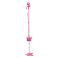 MMW Růžový mikrofon se stojanem, i pro MP3