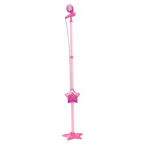 MMW Růžový mikrofon se stojanem, i pro MP3 Simba