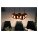 LuxD 21326 Designová závěsná lampa Briella, zlato-růžová závěsné svítidlo