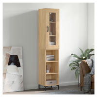 vidaXL Skříň highboard dub sonoma 34,5 x 34 x 180 cm kompozitní dřevo