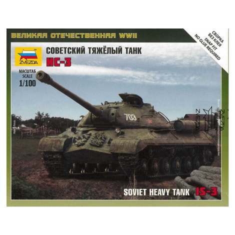 Wargames (WWII) tank 6194 - Soviet Tank IS-3 (1: 100) Zvezda