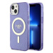 Kryt Guess iPhone 14 6.1" purple hardcase Glitter Gold MagSafe (GUHMP14SHCMCGU)