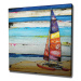 Wallity Obraz na plátně Windsurfing KC211 45x45 cm