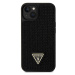 Zadní kryt Guess Rhinestones Triangle Metal Logo pro Apple iPhone 13, black