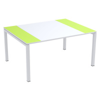 Paperflow Konferenční stůl easyDesk®, v x š x h 750 x 1500 x 1160 mm, bílá/zelená