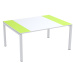 Paperflow Konferenční stůl easyDesk®, v x š x h 750 x 1500 x 1160 mm, bílá/zelená