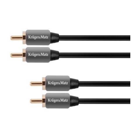 KRUGER & MATZ Kabel Audio Kruger&Matz KM0304 2RCA-2RCA Cinch 1m