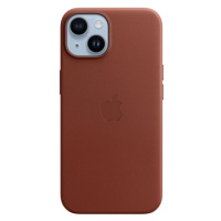 Apple kožený kryt s MagSafe na iPhone 14 cihlově hnědý Cihlově hnědá