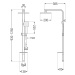 MEXEN/S Q45 chrom sprchový sloup 798454595-00