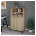 vidaXL Skříň highboard dub sonoma 60 x 36 x 110 cm kompozitní dřevo