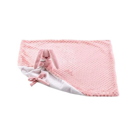 NATTOU deka plyšová s mazlíčkem Lapidou Old Pink Pineapple White 50×50 cm