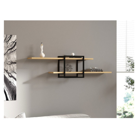 Nástěnná police Mone - Sapphire Oak