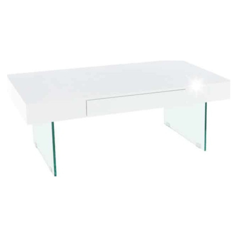Tempo Kondela Konferenční stolek DAISY 2 NEW - bílý extra vysoký lesk + kupón KONDELA10 na okamž