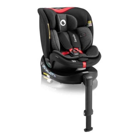 Lionelo Lionelo - Autosedačka se základnou otočná NAVY i-Size 40-150 cm černá/červená