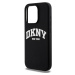 DKNY Liquid Silicone Arch Logo MagSafe kryt iPhone 15 Pro černý