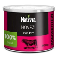 Nativia Konzerva - Hovězí maso pro psy 400g