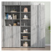 vidaXL Skříň highboard šedá sonoma 45 x 41 x 185 cm kompozitní dřevo