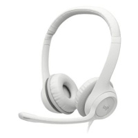 Logitech USB Headset H390 bílý