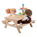 Bigjigs Toys Dřevěná pikniková lavička pro panenky